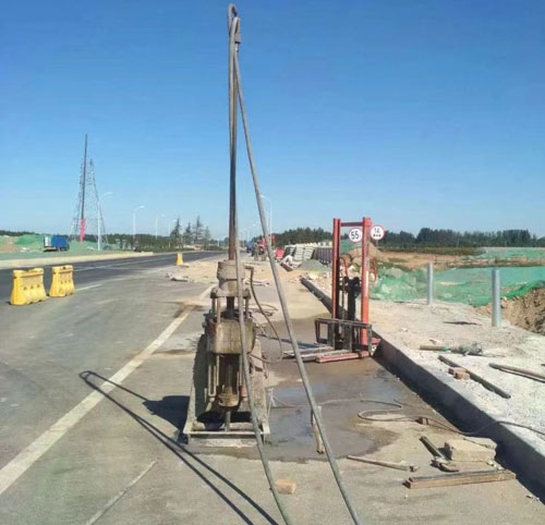 原州公路高聚物注浆加固